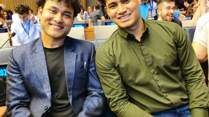 Kamlesh Baral and Sanjay Basnet, pictured from left to right. Photo courtesy of Sanjay Basnet